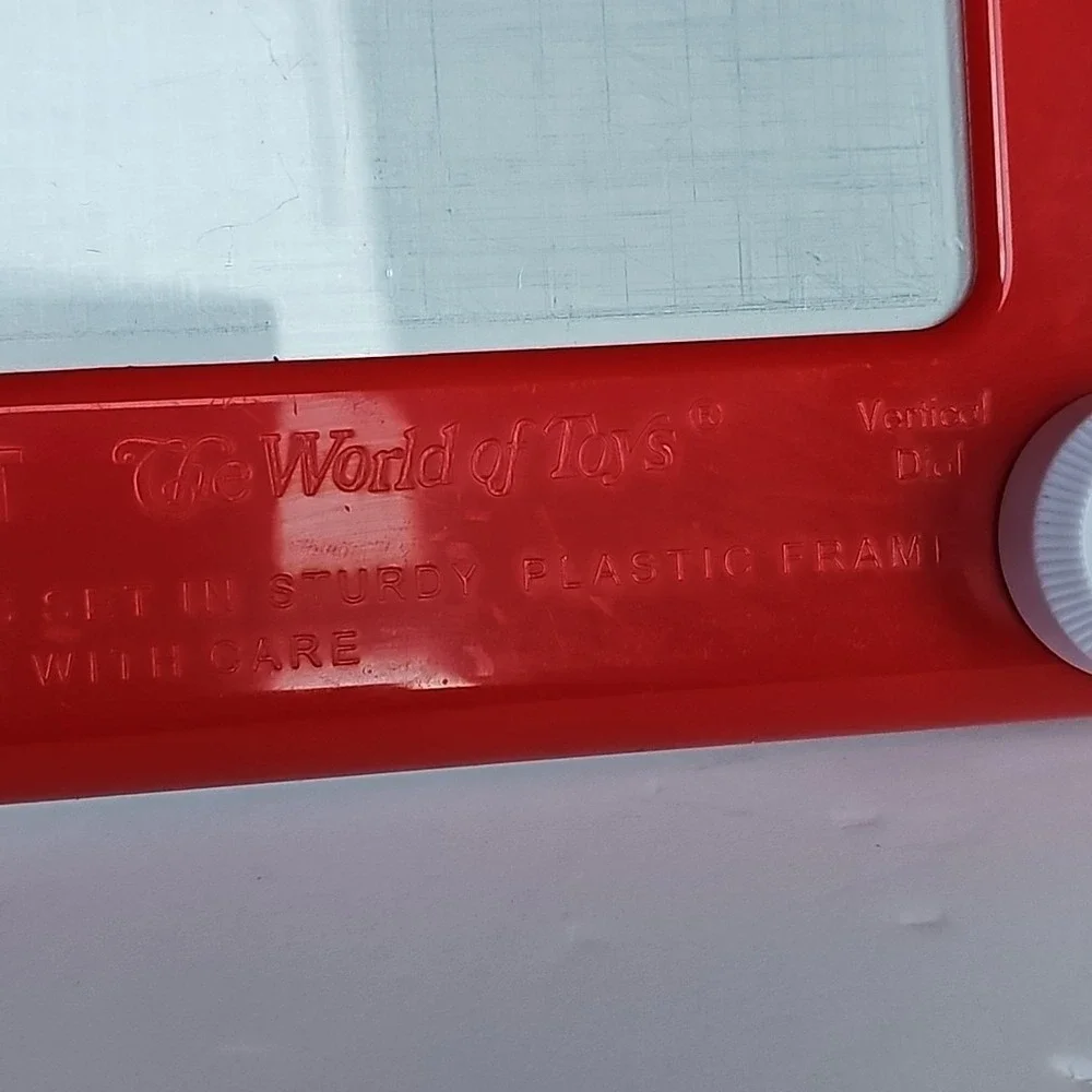 Vintage Ohio Art Etch A‎ Sketch Magic Screen and Pocket Spin Master Bundle Red